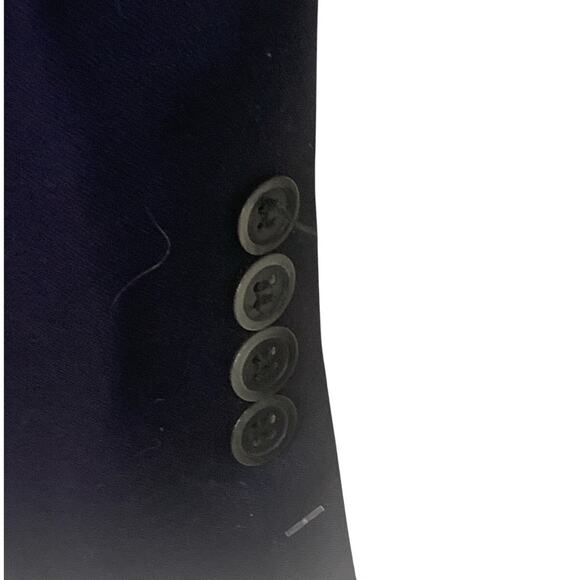 Tiglio Luxe Suit Coat Blazer 44R Mens Navy 2 Button Italy Lanificio di Biella - Picture 7 of 12